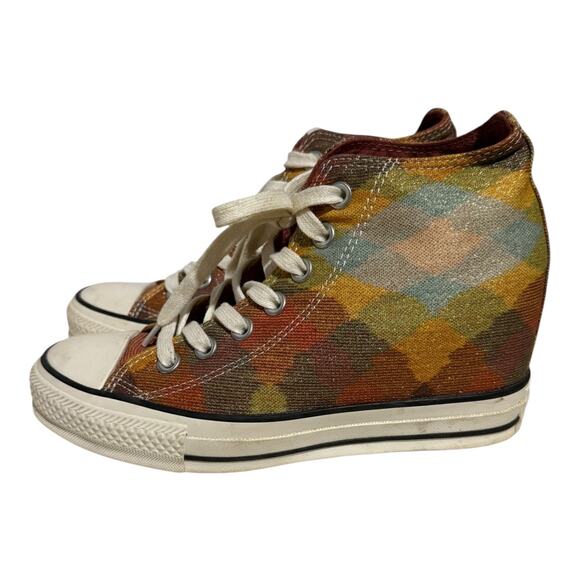 Converse Chuck Taylor All Star Missoni Wedge Sneakers Multicolor Women's Size 7 - Picture 4 of 8